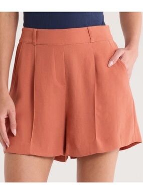 Spanx 1X Shorts Crepe 6” Short pullon pockets belt loops in Sedona NWT